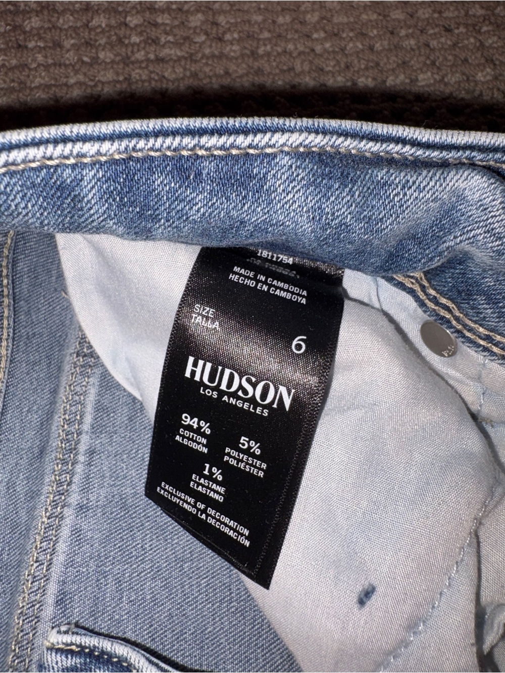 Hudson Jeans Medium Blue Button-Fly Denim - Picture 4 of 7